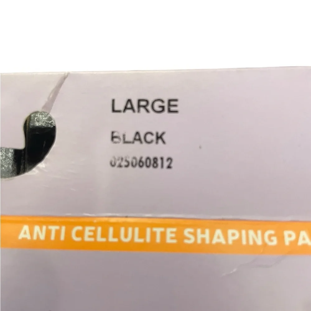 Hanes Premium Anti Cellulite Shaping Panty Hose Black‎ Large Light Coverage 30DN